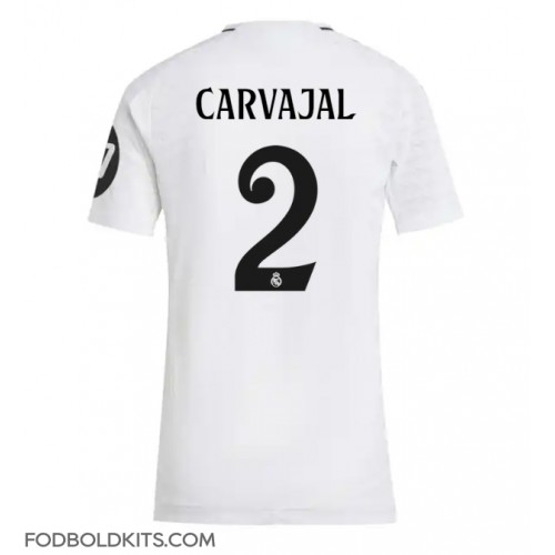 Real Madrid Daniel Carvajal #2 Hjemmebanetrøje Dame 2024-25 Kortærmet